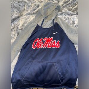 Nike Ole Miss Funnel-Neck Hoodie